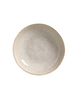 (Set of 6) Latte 8.86" Deep Plates Latte Lines