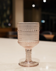 Vintage Style Pink Glassware Tumbler