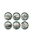 (Set of 6) Lebanon Porcelain Dessert Plates
