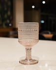 Vintage Style Pink Glassware Tumbler