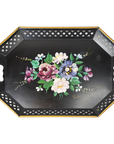 Hand Painted Floral Tray