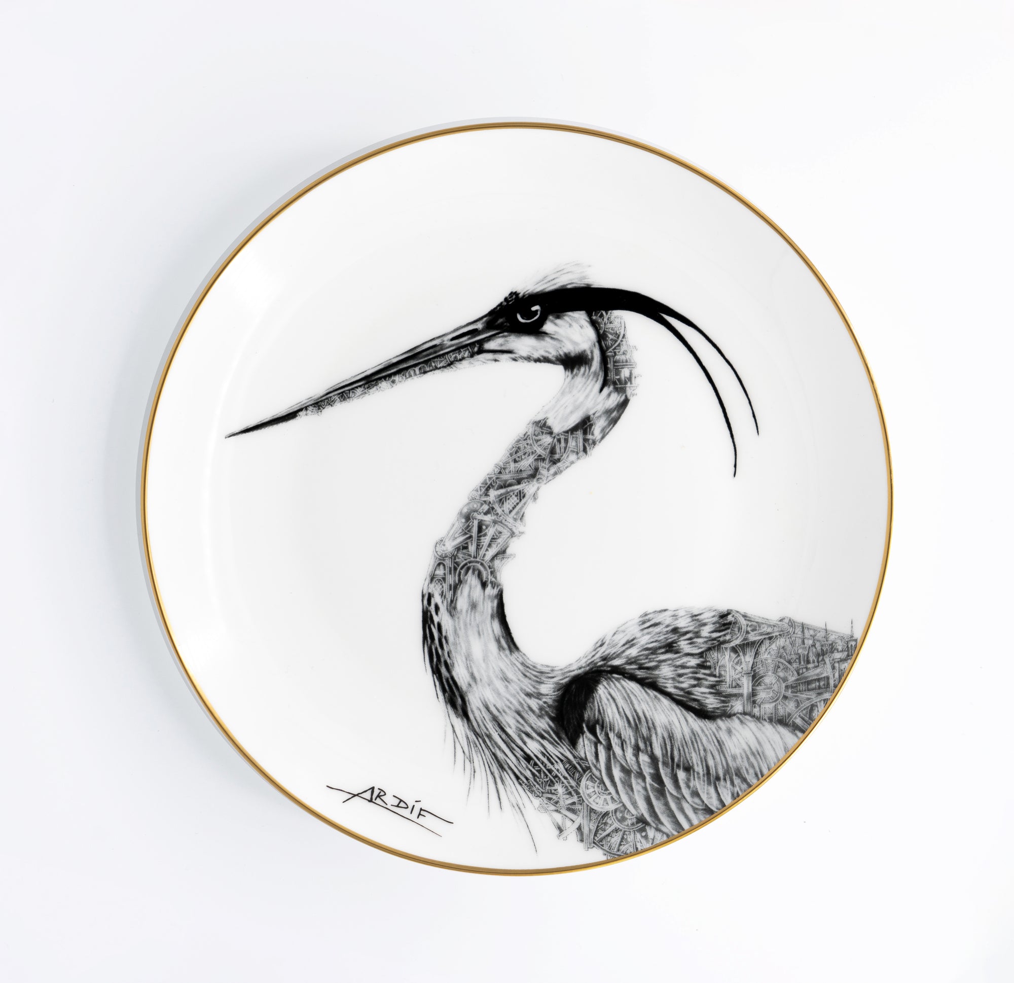 (Set of 2) Artist Porcelain Plates X Ardif